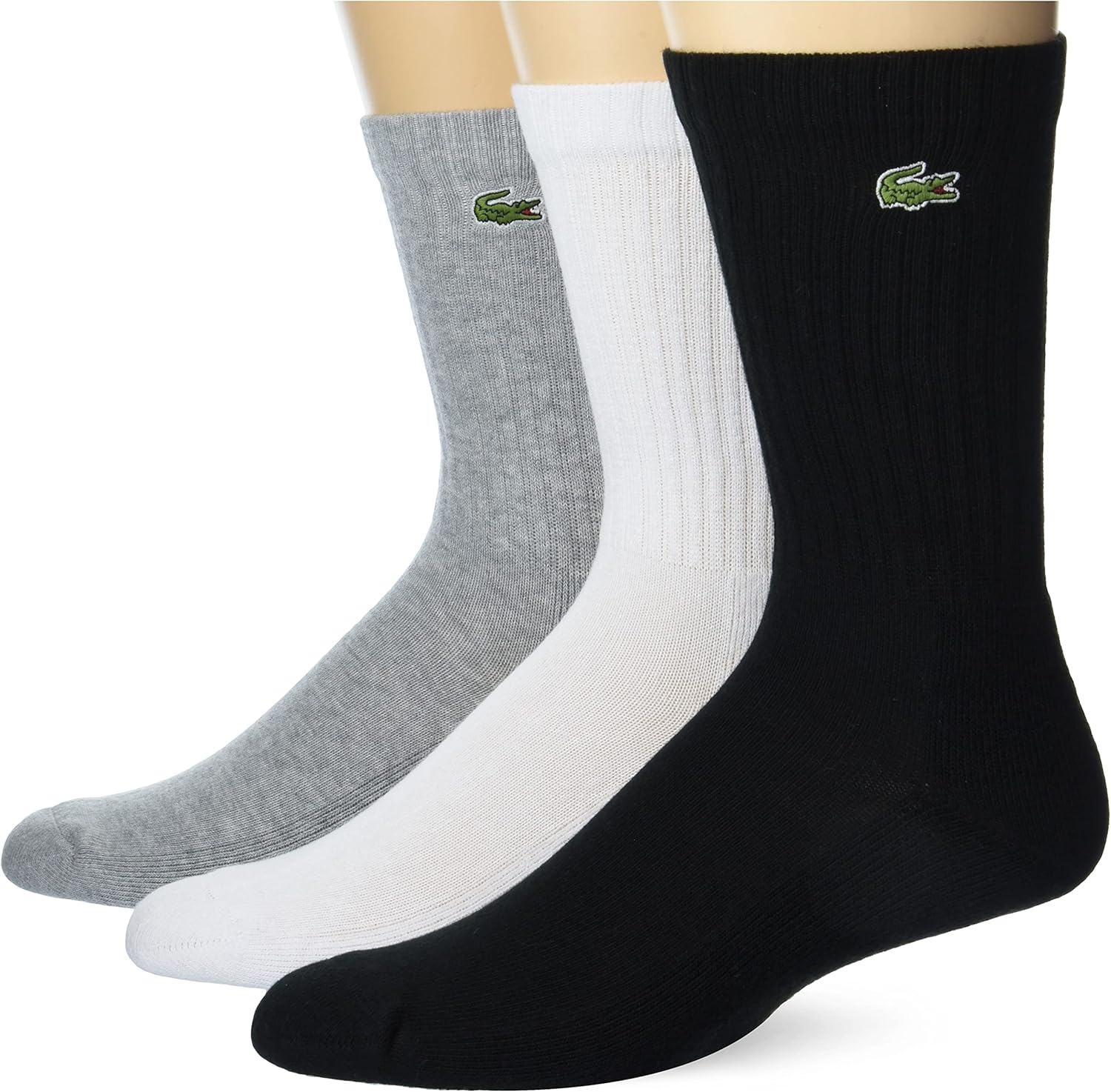 

Lacoste мужские носки Jersey Tube, 3 пары, Grey Chine/White/Black