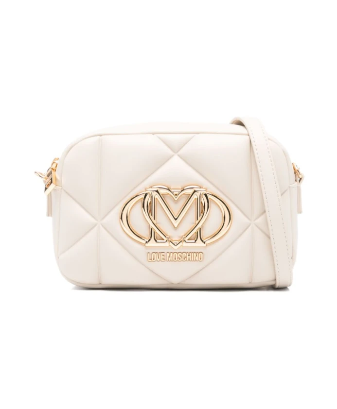 

Сумка через плечо с молнией сверху Love Moschino, бежевый