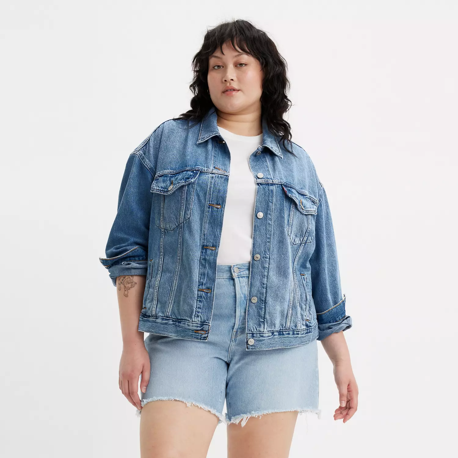 

Куртка дальнобойщика 90-х (большие размеры) Levi's, цвет Turning Heads - Light Wash, Серый, Куртка дальнобойщика 90-х (большие размеры) Levi's, цвет Turning Heads - Light Wash