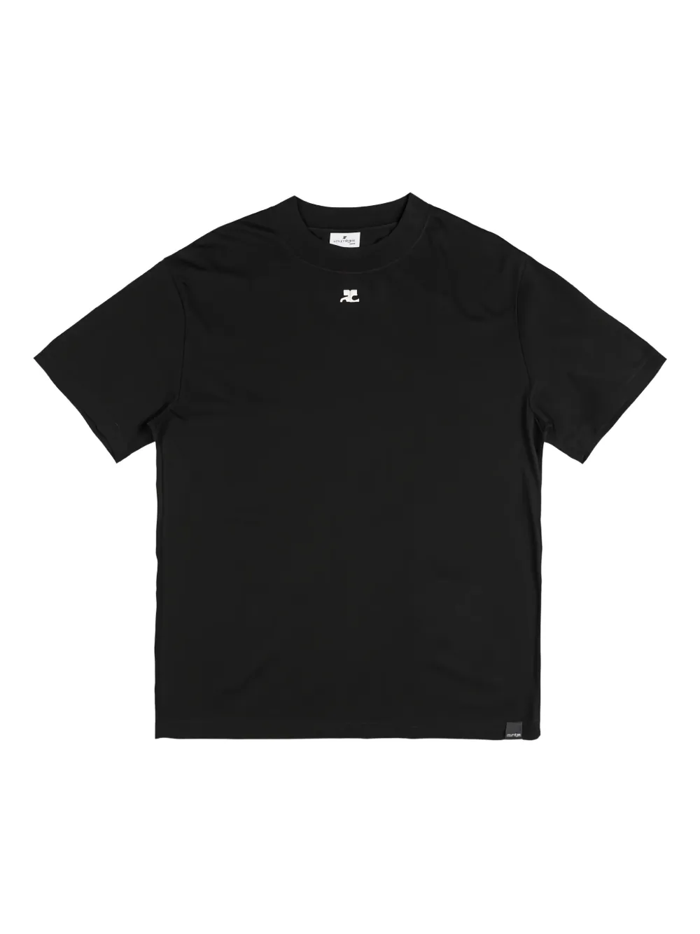 

Футболка с вышитым логотипом Courrèges