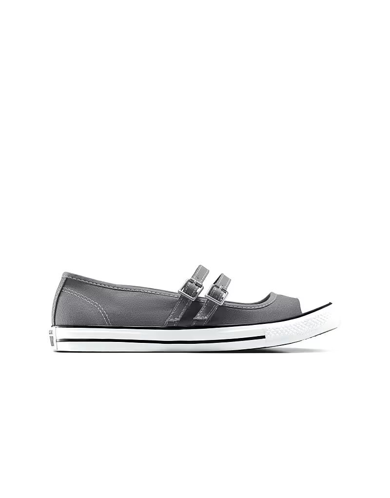 Кеды Converse Chuck Taylor All Star Dainty Mary Jane в цвете акулья кожа/белый/натуральный цвет слоновой кости