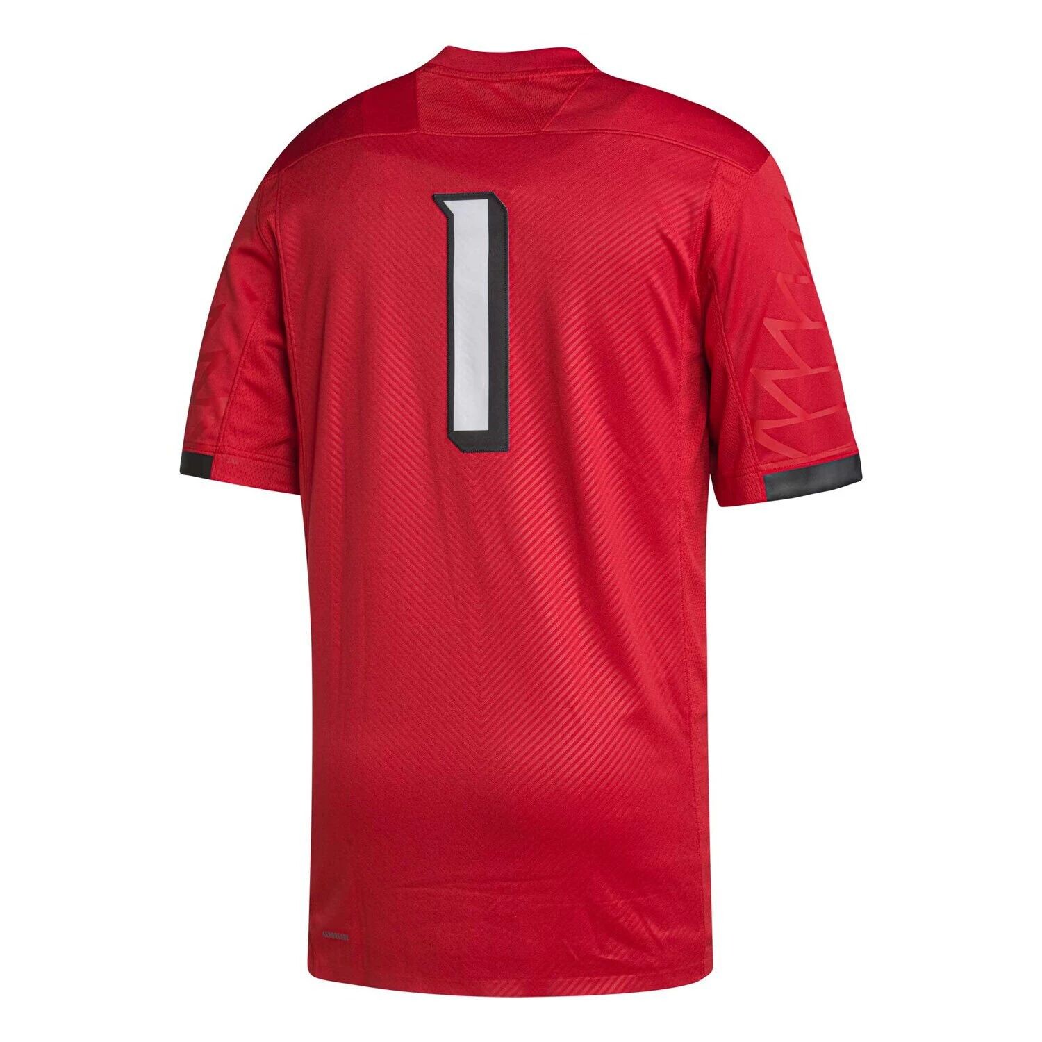 Мужская футболка #1 Cardinal Louisville Cardinals Premier adidas — фото 3