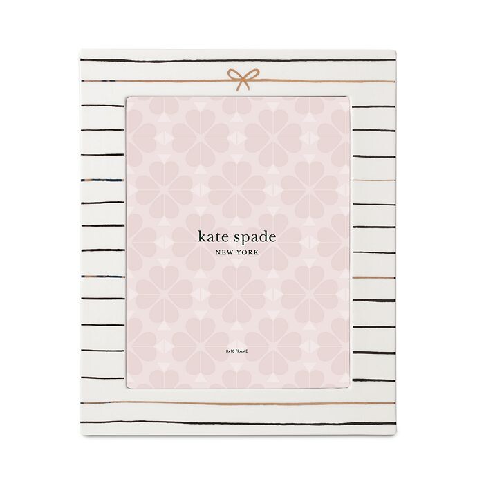 

Кейт Спейд Нью-Йорк Полосатая рамка, 8 x 10 дюймов kate spade new york, белый