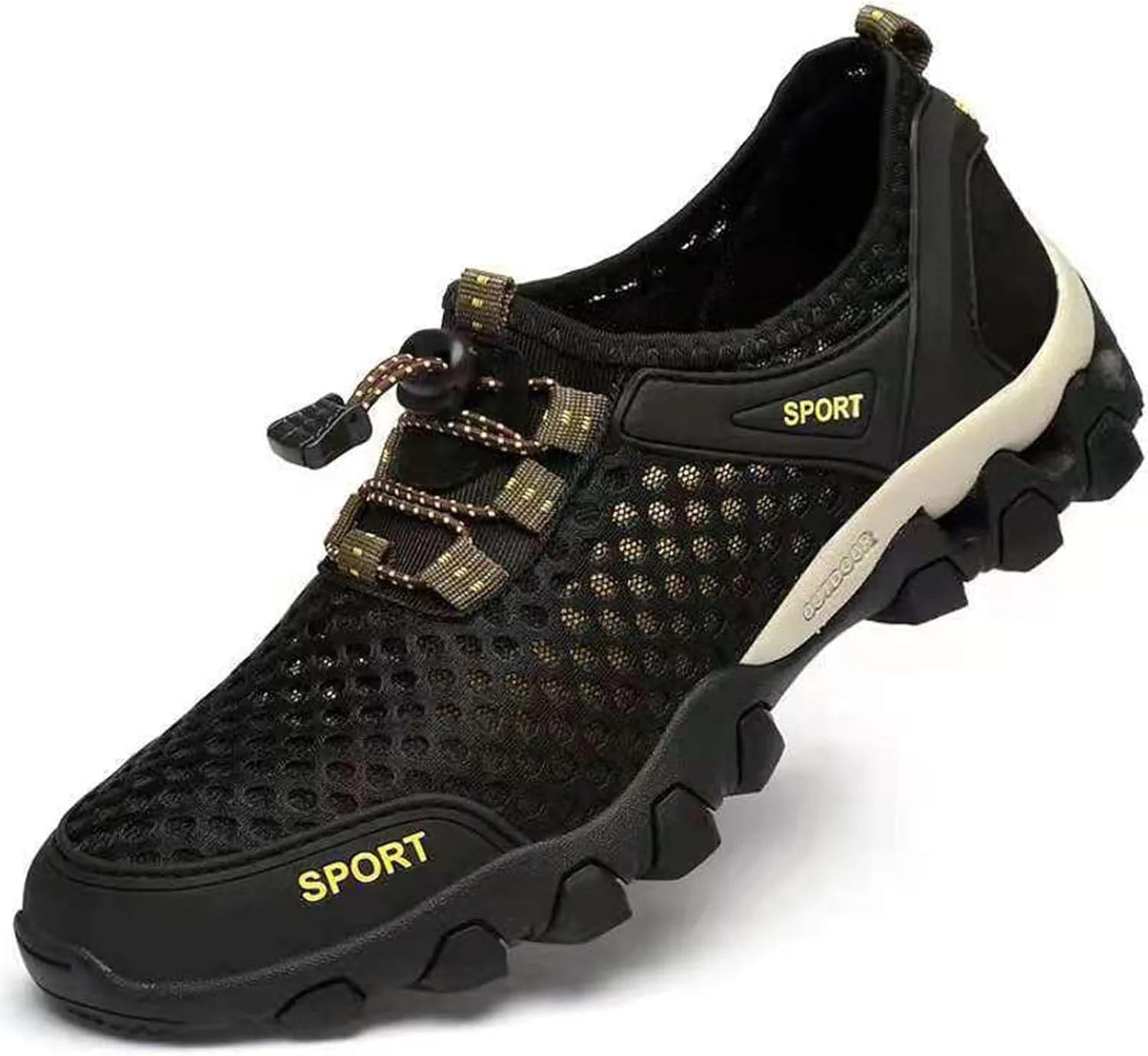 Мужские кроссовки Barefoot Shoes, обувь для фитнеса, полуботинки для походов, красивая обувь для плавания, походная обувь, пляжная обувь с перфорацией, модная обувь для отдыха, легкая бувь для воды, нескользящая подошва Generisch, синий — фото 4