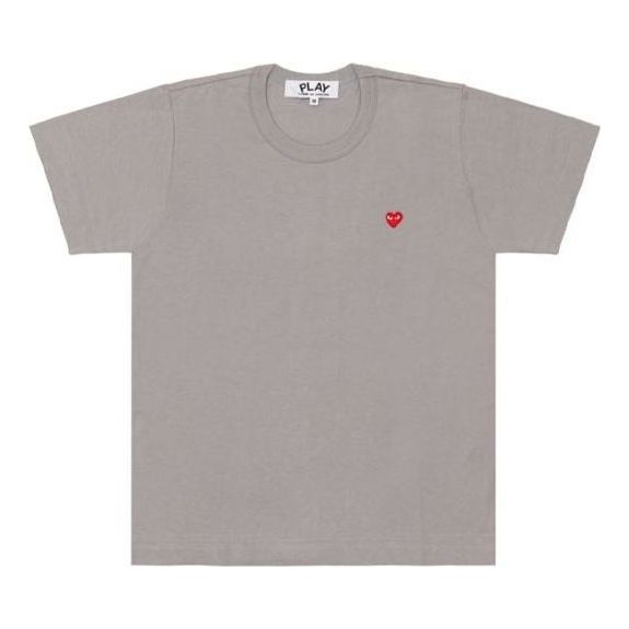 

Футболка COMME des GARCONS PLAY Coloured Small Emblem T-Shirt 'Grey', серый