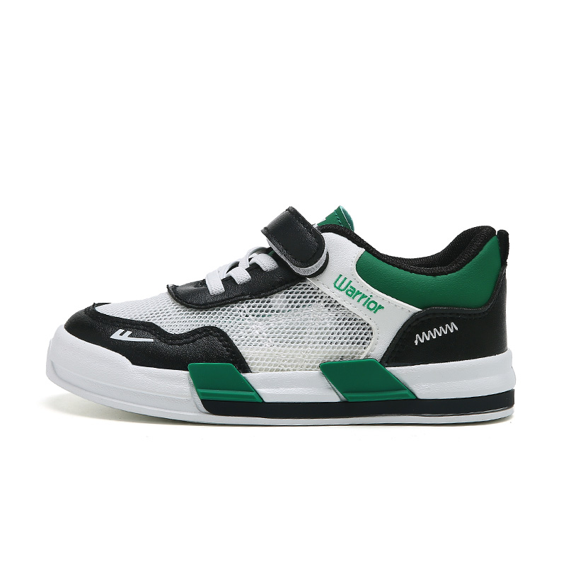 

Warrior Low Top Детские Повседневные Кроссовки, Черный Зеленый