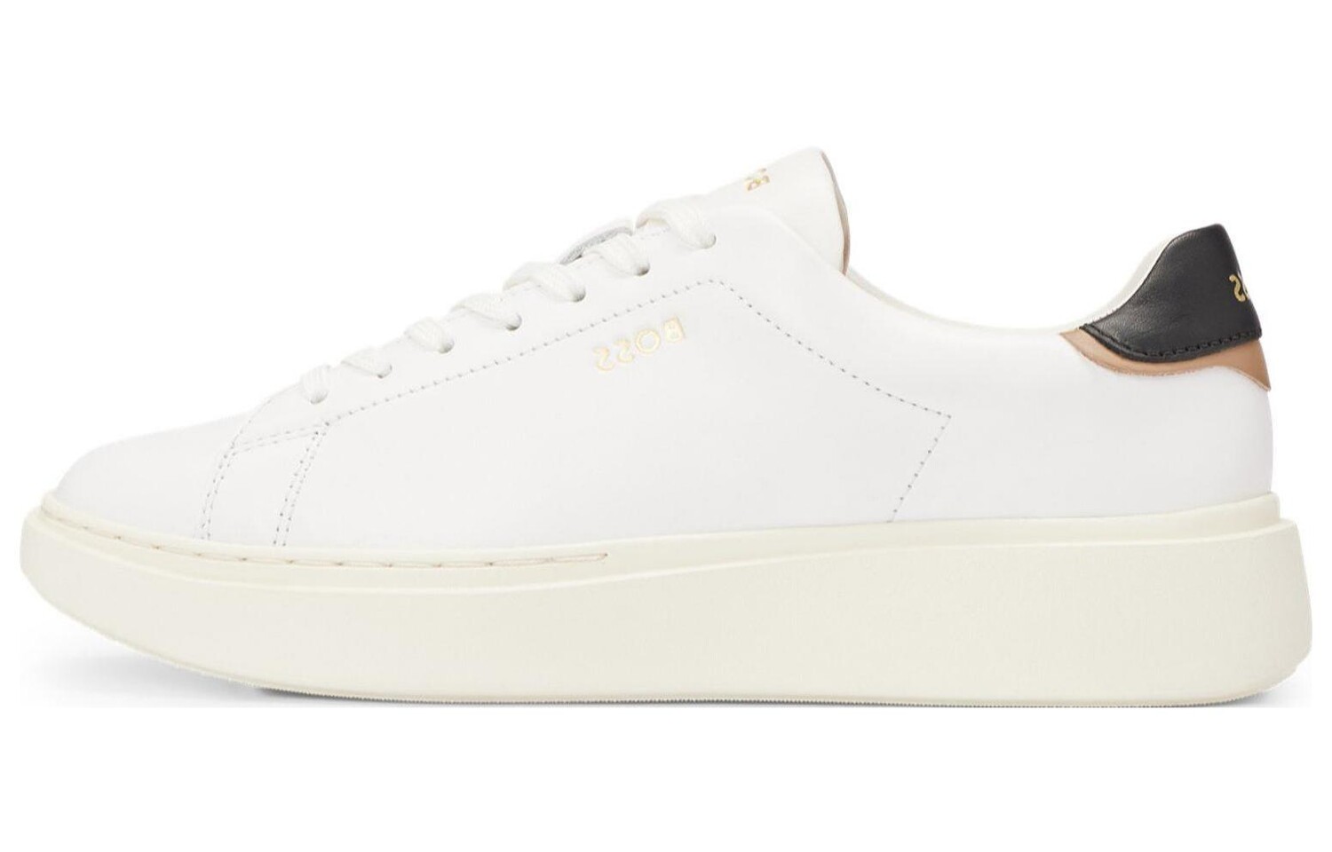 

Кроссовки BOSS Logo-debossed Sneakers, белый