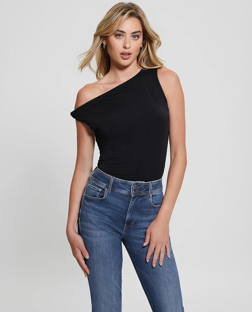 

Женский асимметричный топ Guess, черный