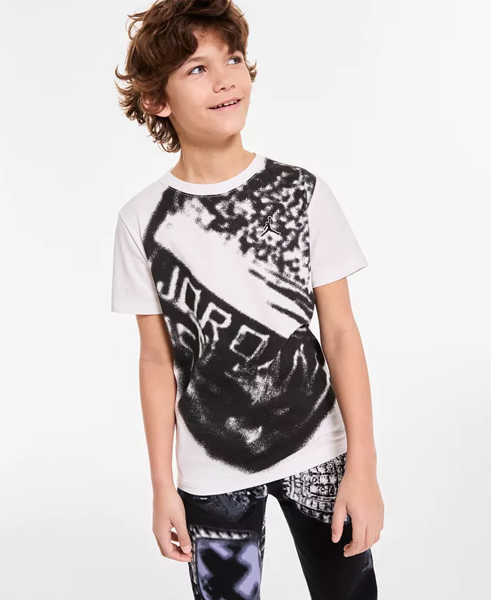 

Футболка хлопковая с принтом MVP Ring для мальчиков старшего возраста Jordan, зеленый