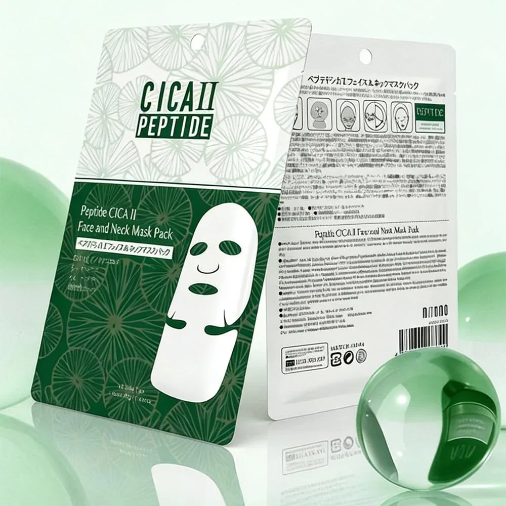Маска для лица Itomato Life — И шеи MITOMO CICA Deer с пептидами, увлажняющая — фото 2