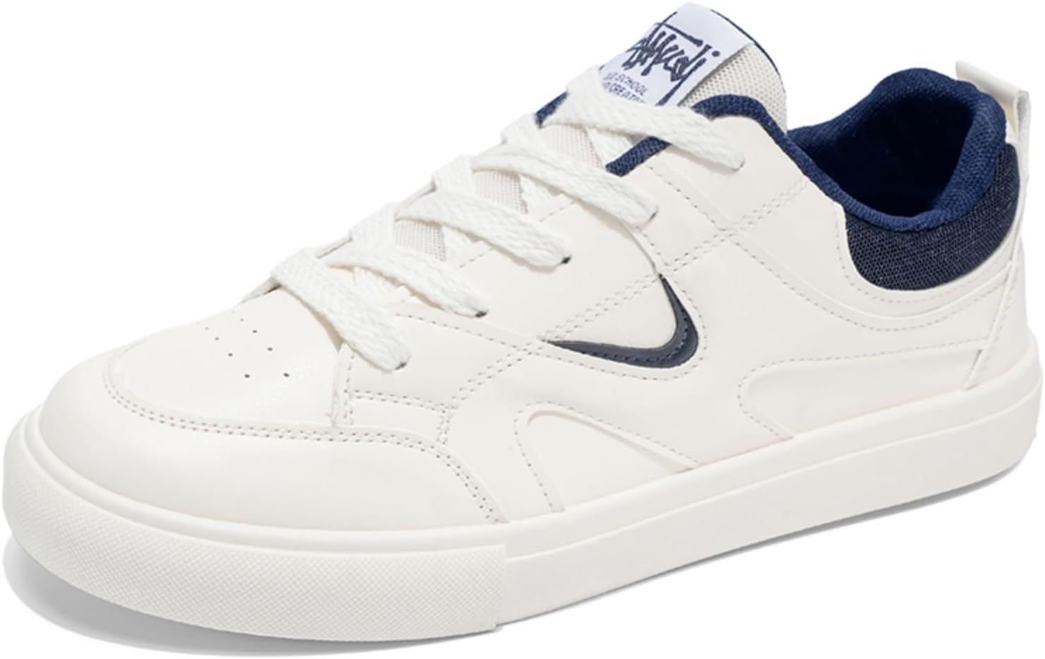 

Мужские дышащие кроссовки повседневного типа - противоскользящая износостойкая подошва, толстые шнурки, Удобные легкие прогулочные туфли, идеально подходящие для повседневной носки, работы и путешествий, стильные и прочные Aokisx, синий