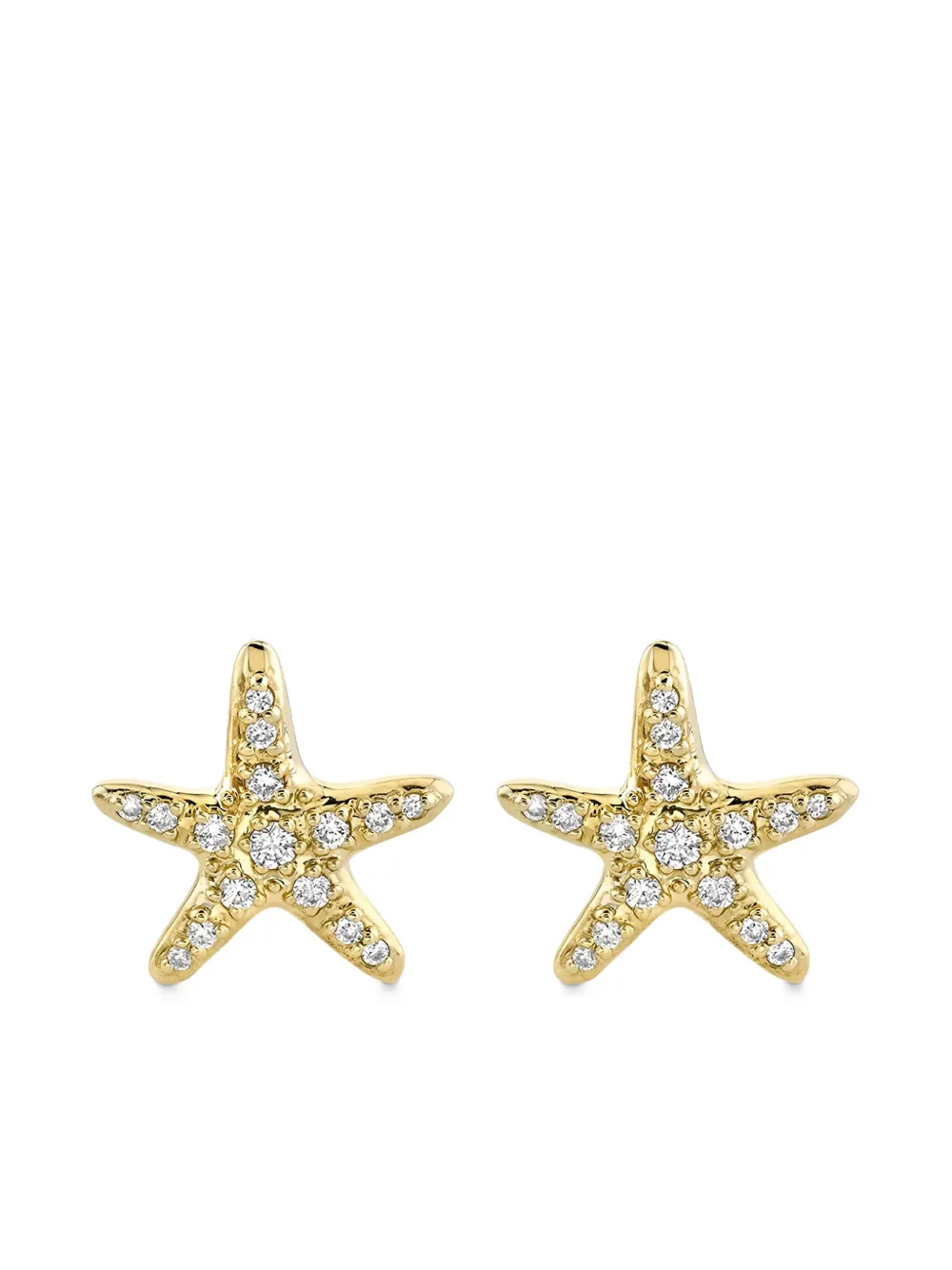 

Серьги-гвоздики Starfish из желтого золота с бриллиантами Sydney Evan, золотой
