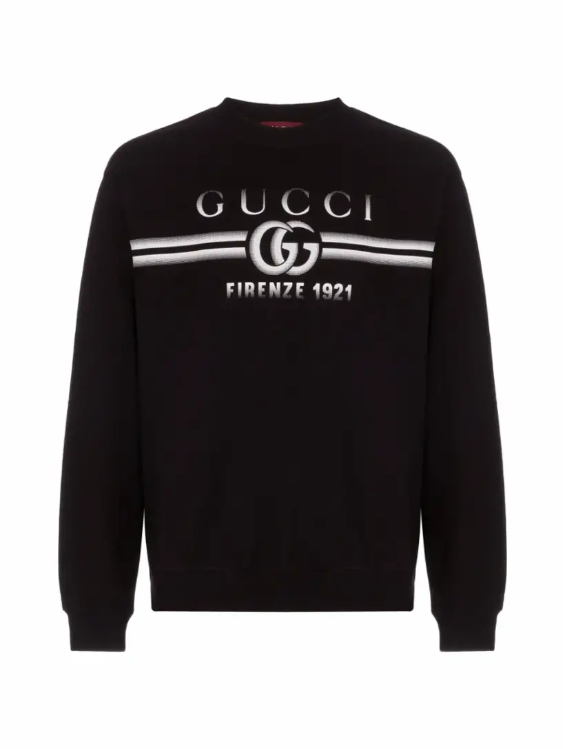 

Хлопковый свитшот Double G Gucci, черный