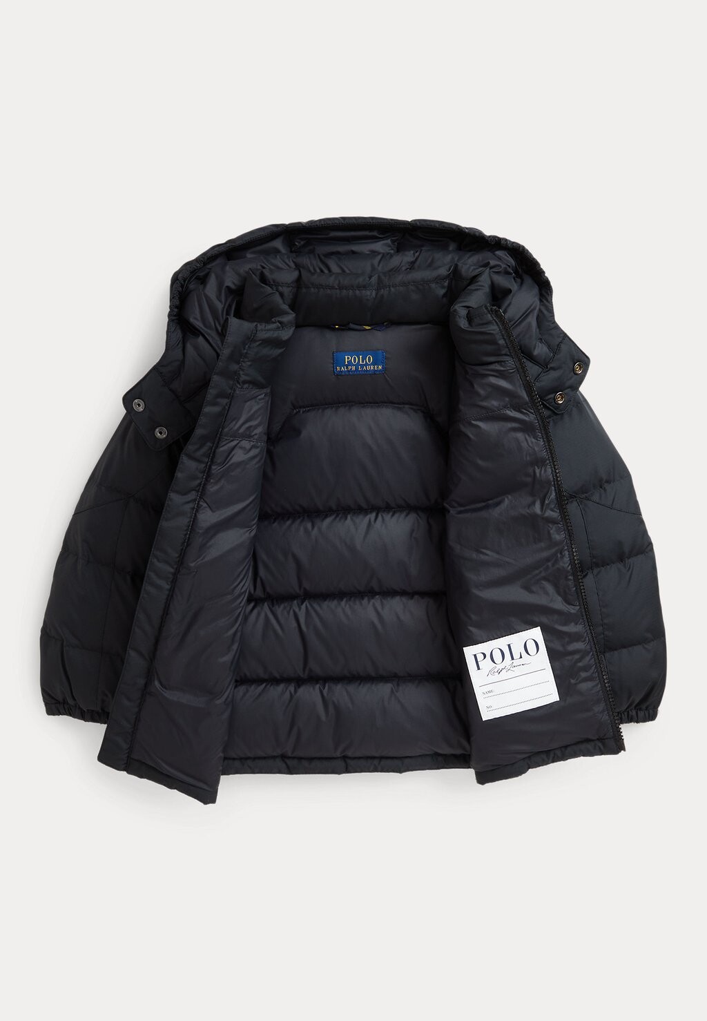 

Пуховик RIPSTOP DOWN HOODED JACKET Ralph Lauren, черный