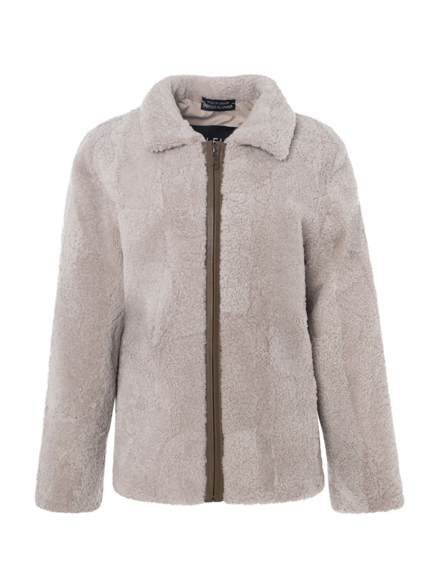 

Куртка из овчины Made For Generations WOLFIE FURS, цвет Curly Beige