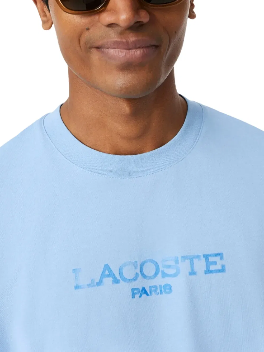 Футболка Lacoste с логотипом, светло-голубой — фото 4