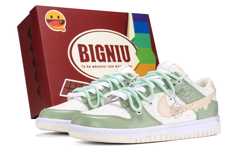 

Кроссовки Nike Dunk Skateboard Shoes Men Low-Top White/Green