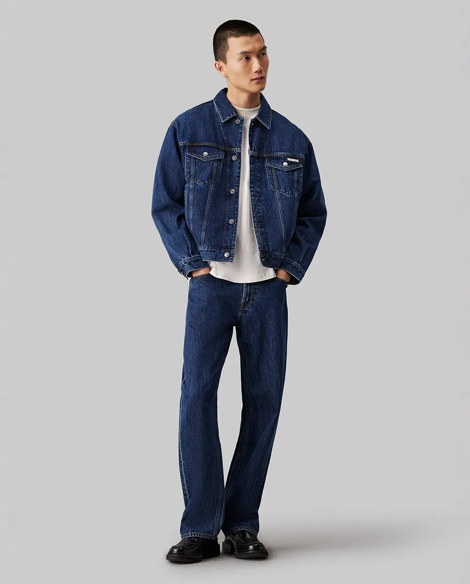 

Прямые джинсы 90-х Calvin Klein Jeans, синий