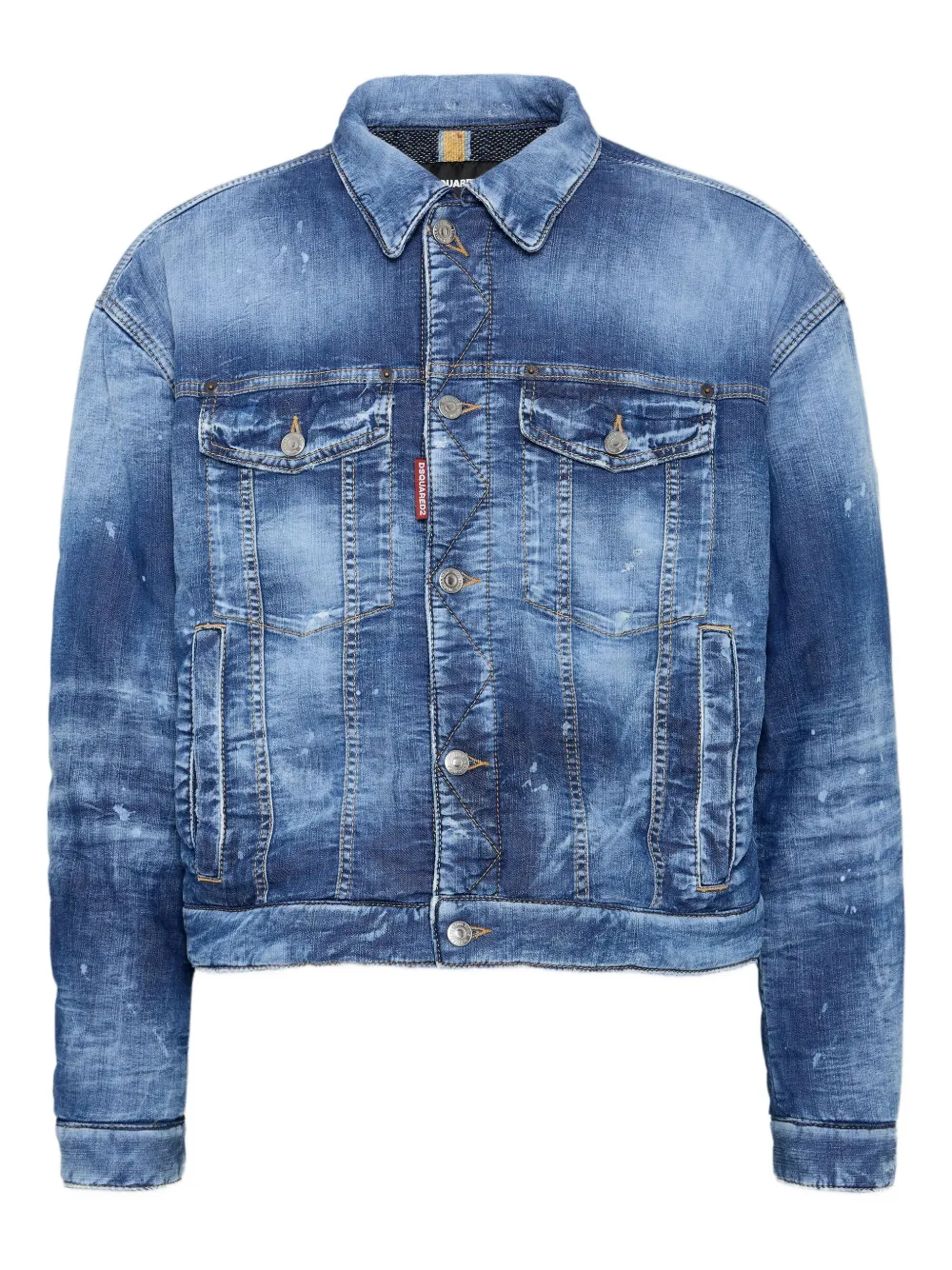 

Джинсовый пуховик DSQUARED2, синий