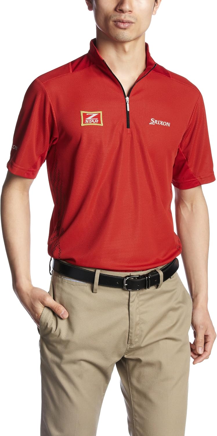 

Поло Srixon 3D Z STAR с водяным/воздушным охлаждением и застежкой-молнией, красный