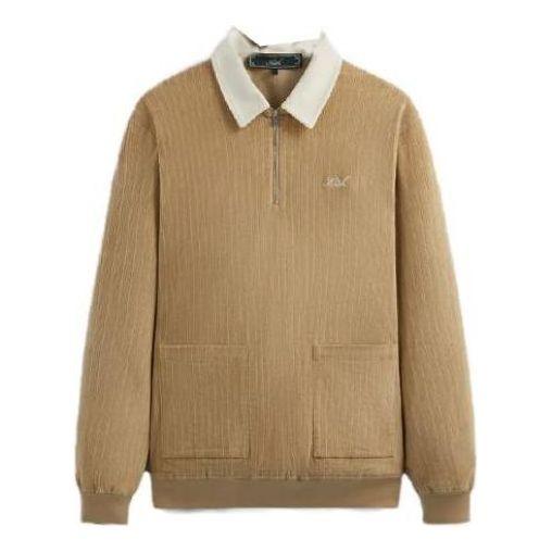 

Футболка KITH Cord Clyde Rugby 'Canvas', желто-коричневый
