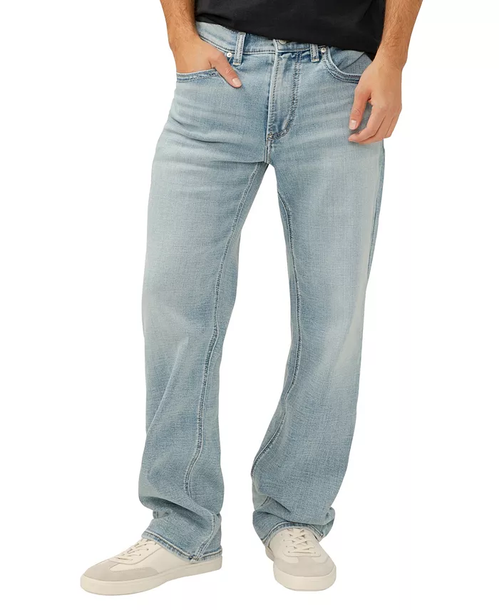 

Мужские джинсы Gordie Relaxed Fit Straight Leg Silver Jeans Co., синий