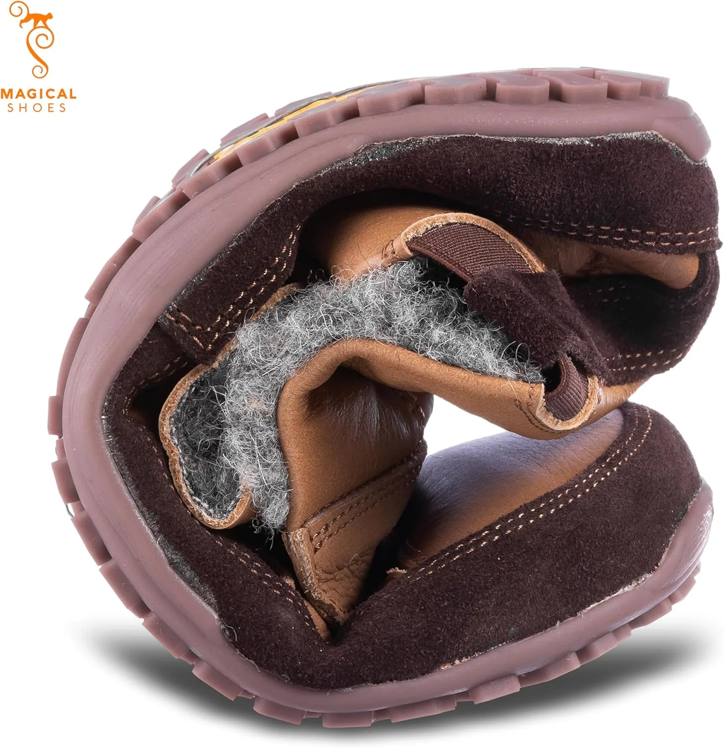 Ботинки Magical Shoes Alaskan - это платформа для зимних прогулок, подходящая как для мужчин, так и для женщин. Ботинки на шнуровке, минималистичные ботинки, кожаные ботинки — фото 4