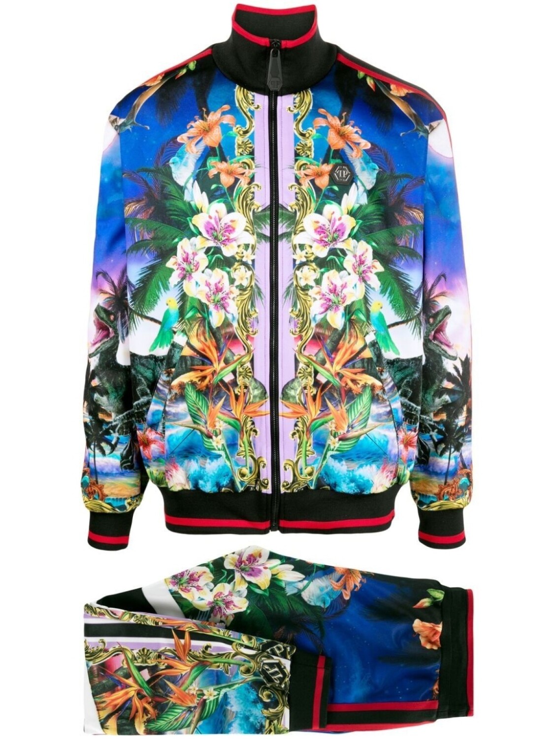 

Philipp Plein спортивные брюки с графичным принтом, синий