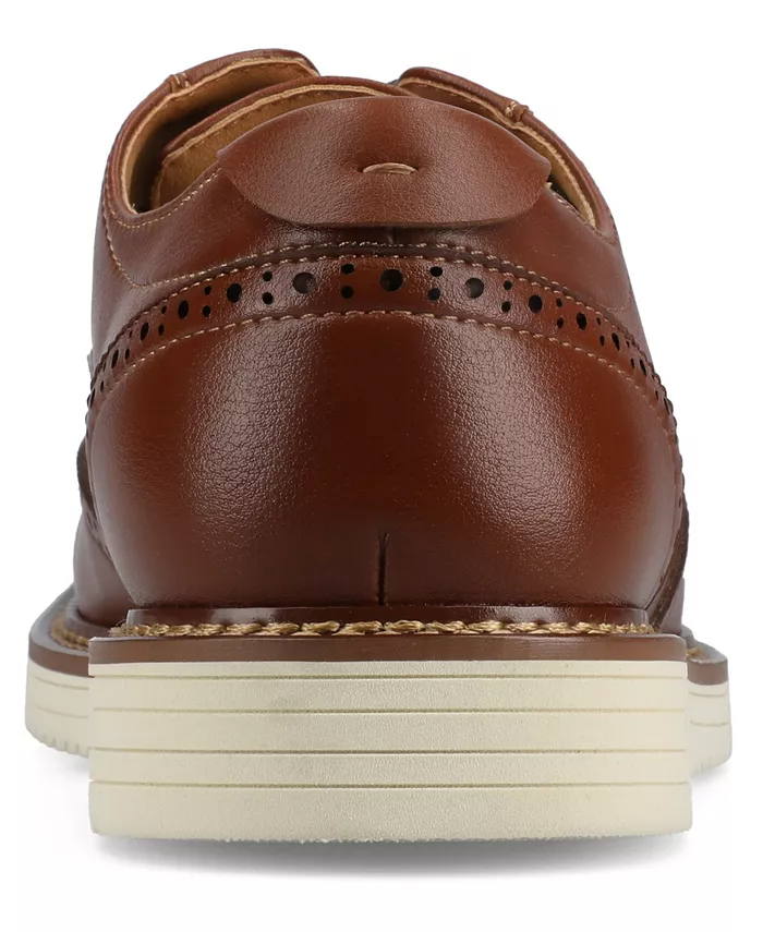 Мужские классические туфли Lorenzo Comfort Wingtip Vance Co., коричневый — фото 3
