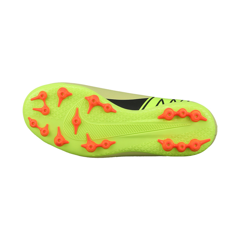 Nike Детские футбольные бутсы Mercurial Vapor 16 Academy устойчивые к скольжению и истиранию grass green red — фото 4