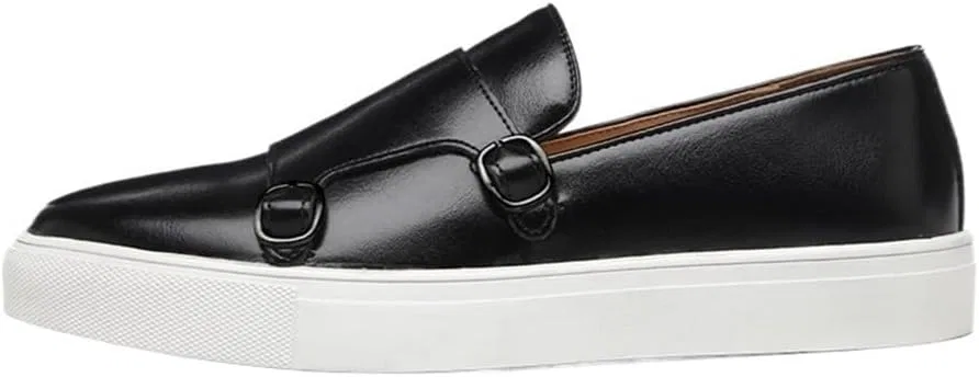 Лоферы кожаные мокасины Mens Leather Moc Toe Loafers, черный DHFIRUFSHLO
