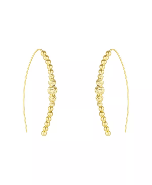 

Серьги из стерлингового серебра с бусинами Spero London, gold