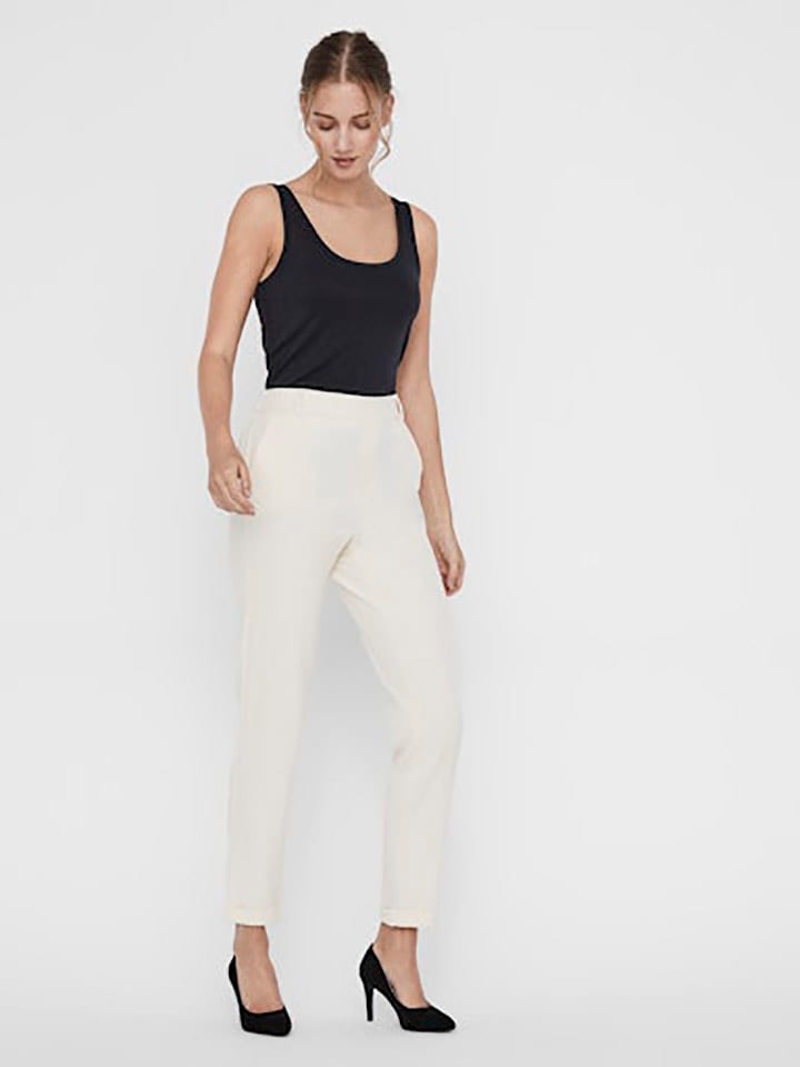 

Тканевые брюки Vero Moda, кремовый