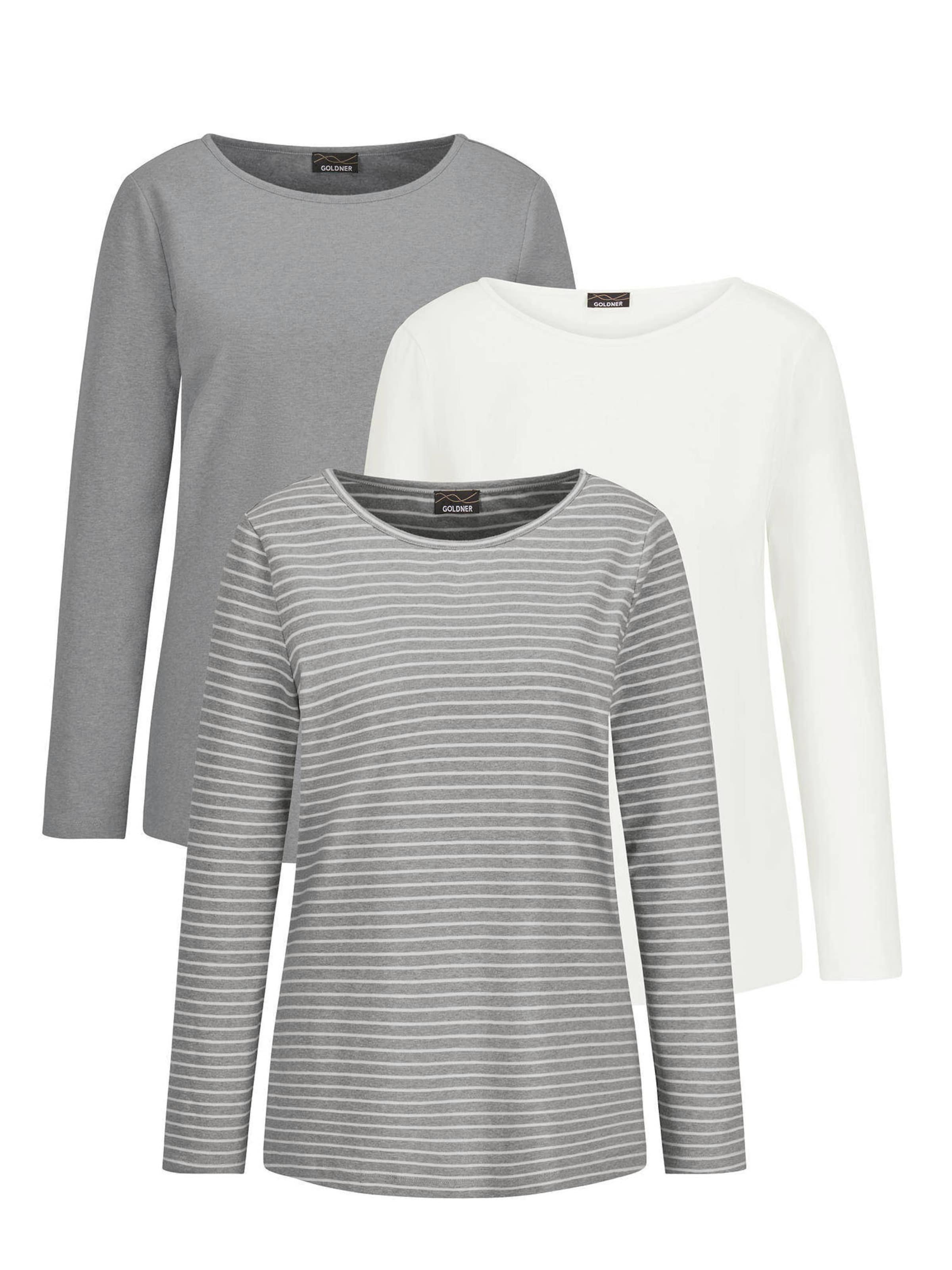 

Goldner Лонгслив в светло-сером цвете, Wool White