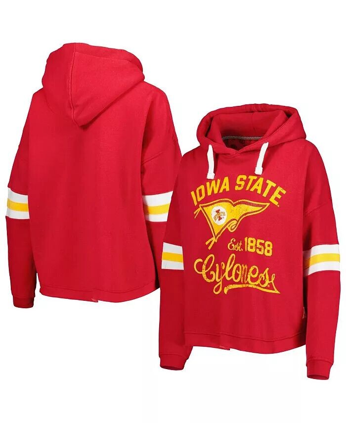 

Женский пуловер с капюшоном Cardinal Iowa State Cyclones Super Pennant Pressbox