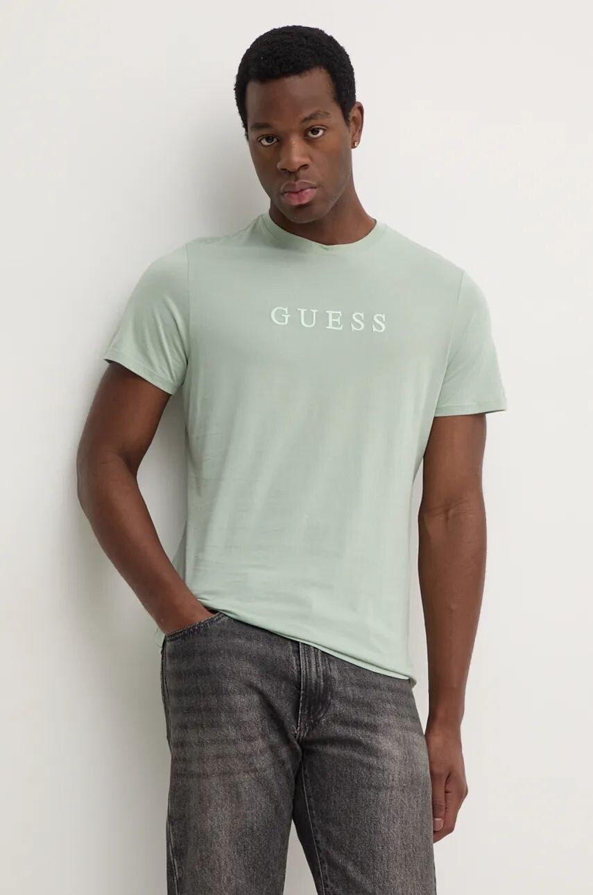 

Футболка Guess из хлопка, зеленый