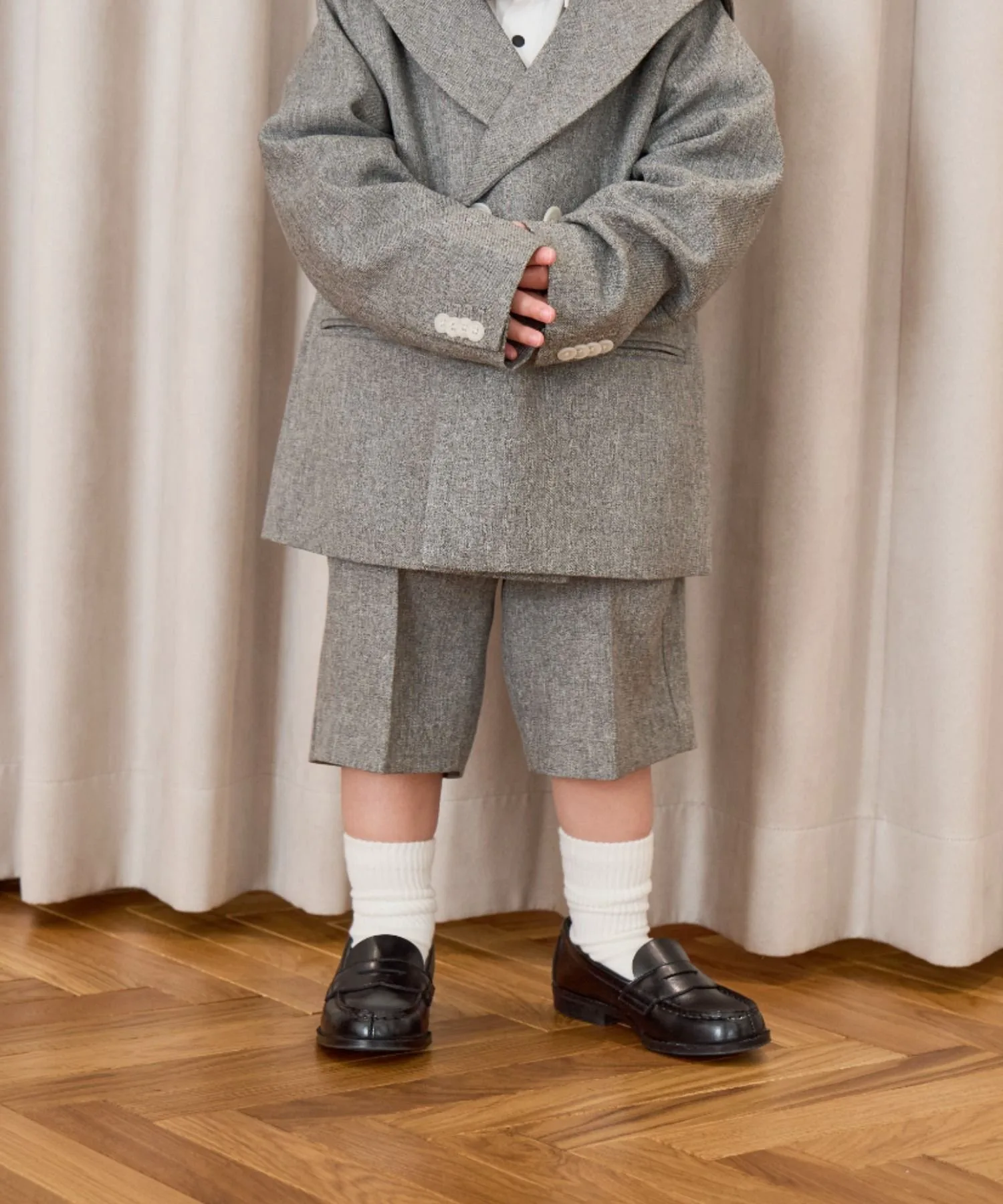 Шорты из меланжевой саржи Lowrys Farm, Gray (12)