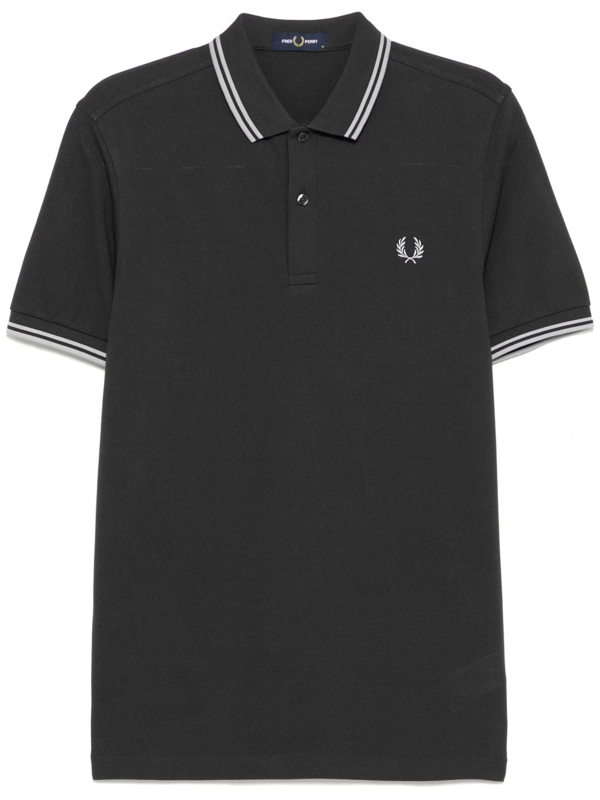 

Рубашка поло с вышитым логотипом Fred Perry, серый