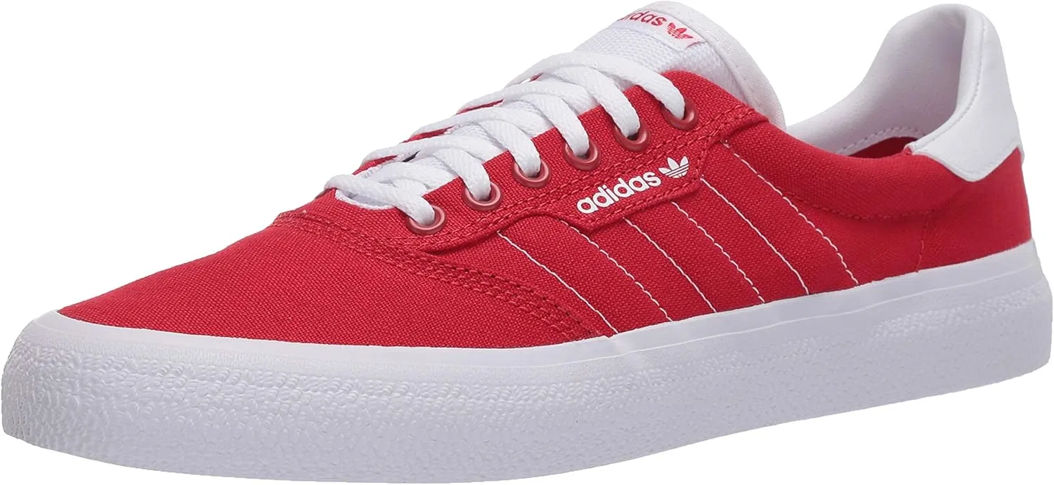 Женские скейтбордистские кроссовки 3 Mc Adidas Originals, Scarlet White
