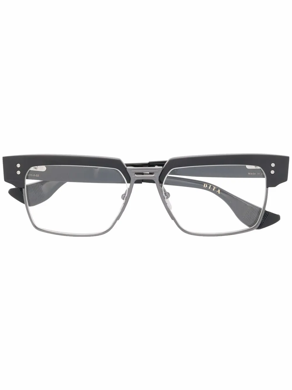 

Очки в квадратной оправе с логотипом Dita Eyewear, черный