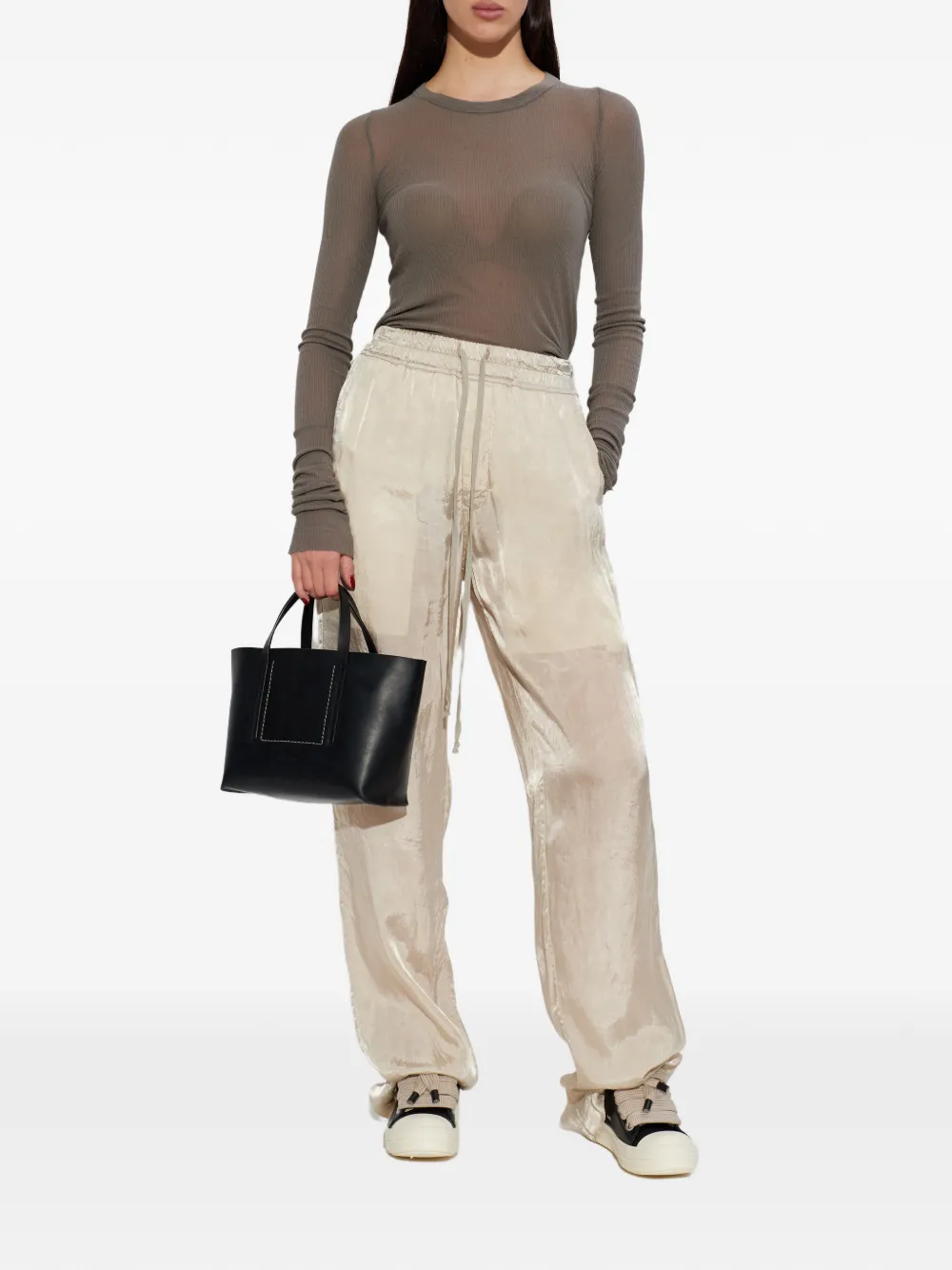 Лонгслив женский Rick Owens из вискозы и шелка — фото 2