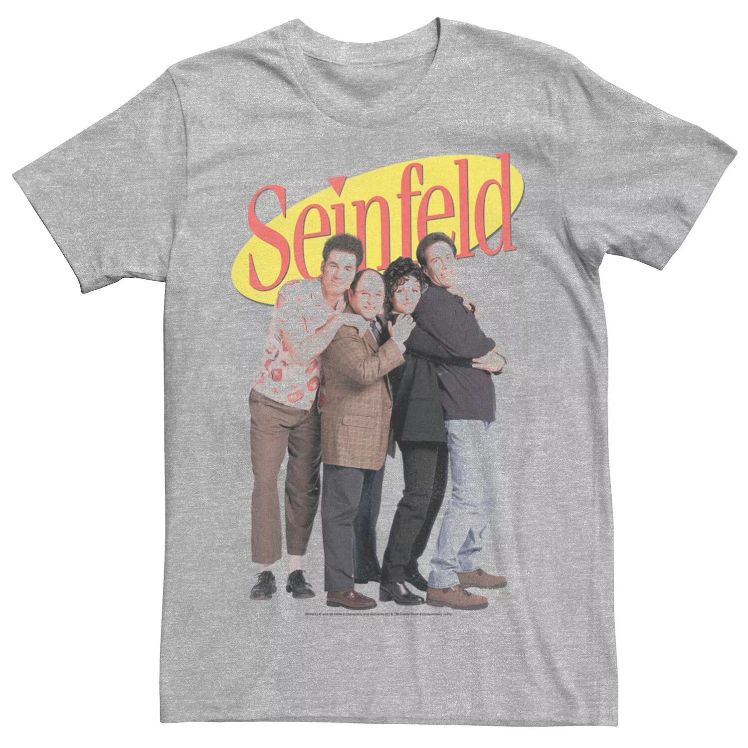 

Мужская футболка с логотипом Seinfeld Group Cast Licensed Character