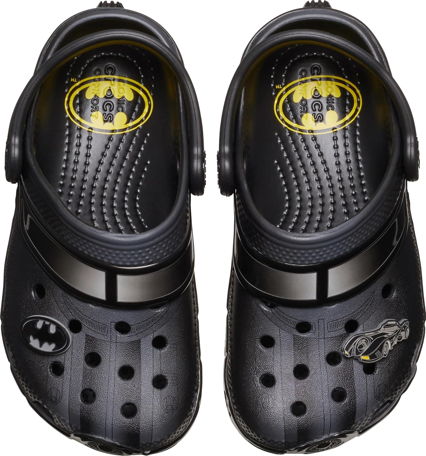 Сабо Унисекс для детей Batman Batmobile Классические клооги Crocs, черный — фото 4