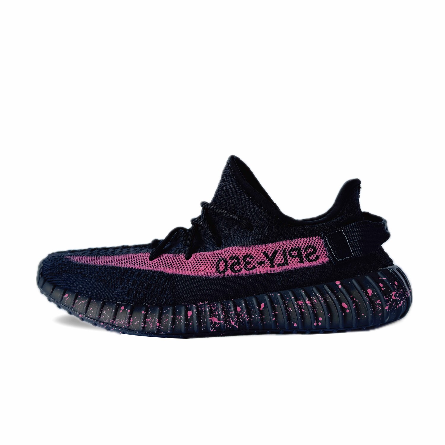 Кроссовки adidas originals Yeezy Boost 350 Lifestyle Shoes Unisex Low-top Black/pink, черный