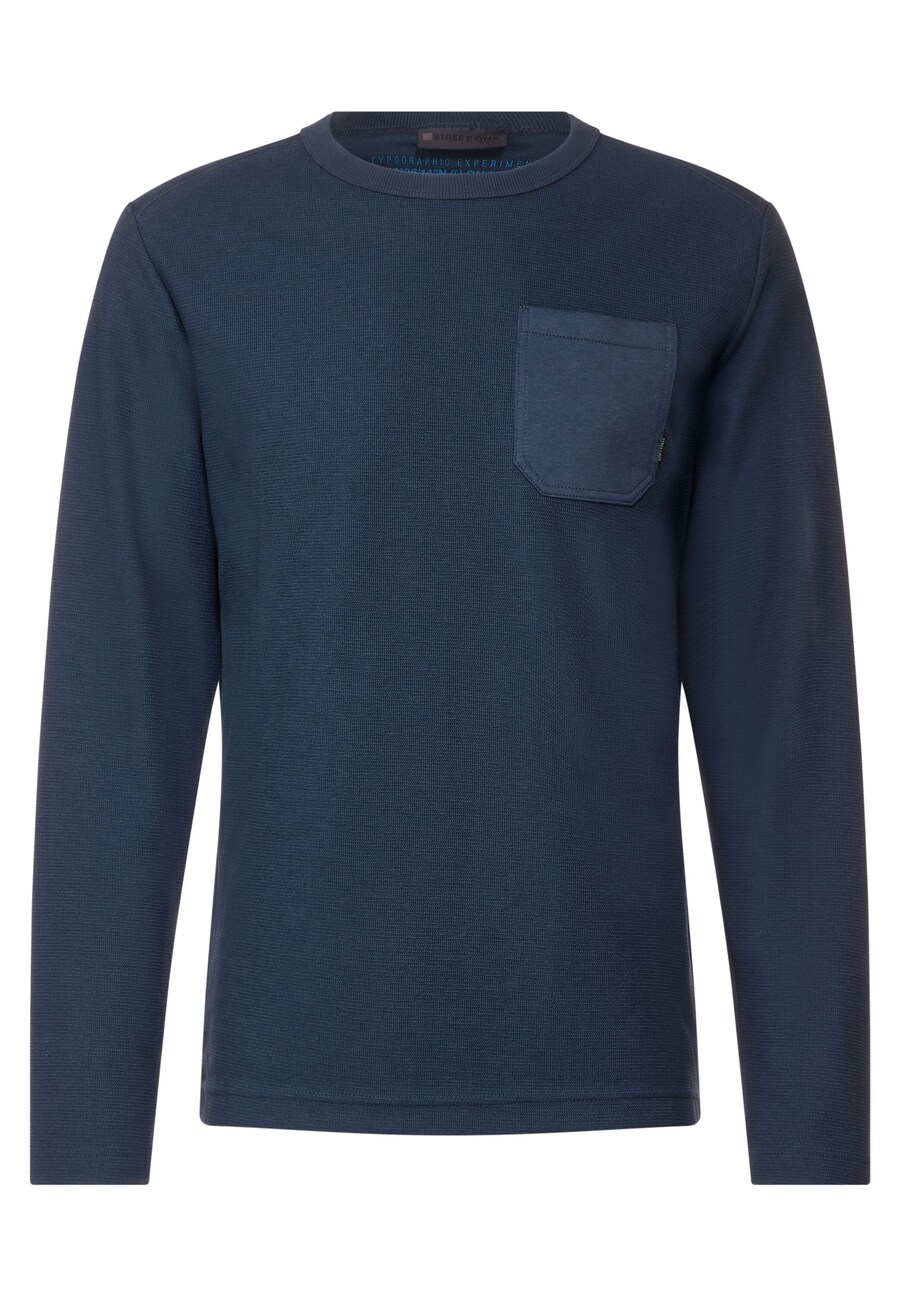 

Лонгслив Street One MEN Shirt, темно-синий