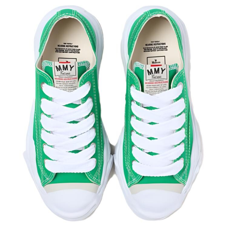 Кроссовки MIHARA YASUHIRO Hank Skateboarding Shoes Unisex Low-top, зеленый — фото 4