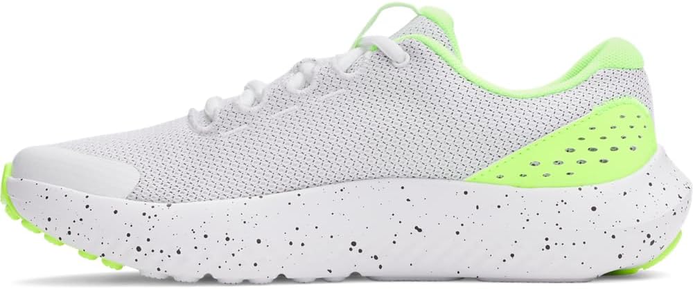 

Кроссовки для мальчиков Under Armour Surge 4 для младших школьников, белый/черный/зеленый