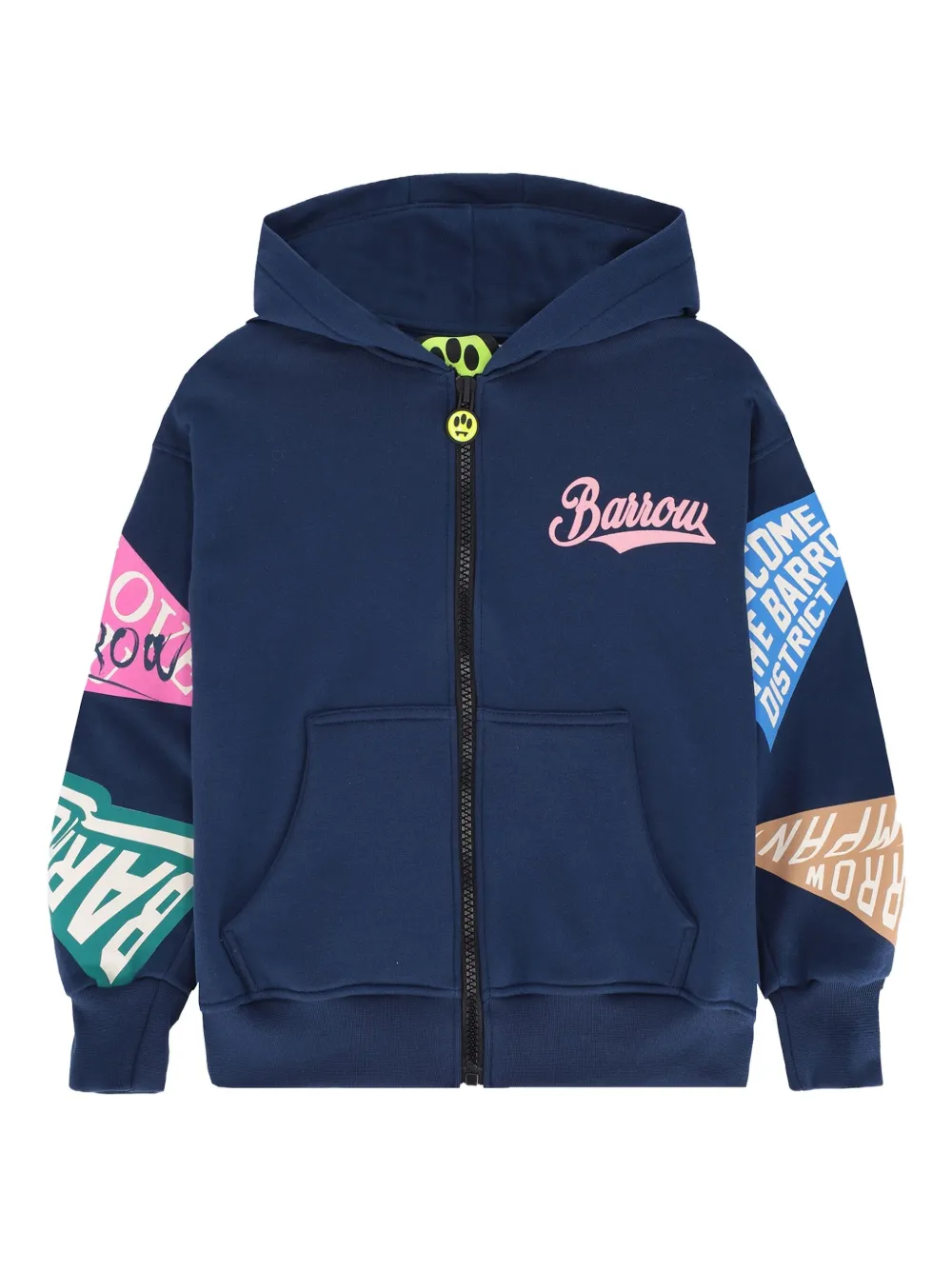 

Худи на молнии с принтом Barrow kids, синий