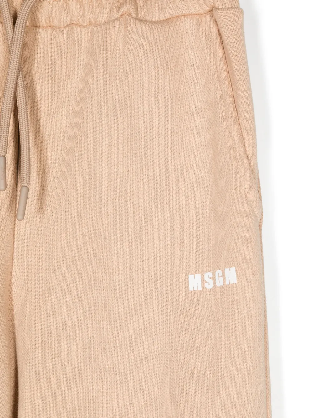 Брюки карго с логотипом MSGM Kids, нейтральный — фото 3