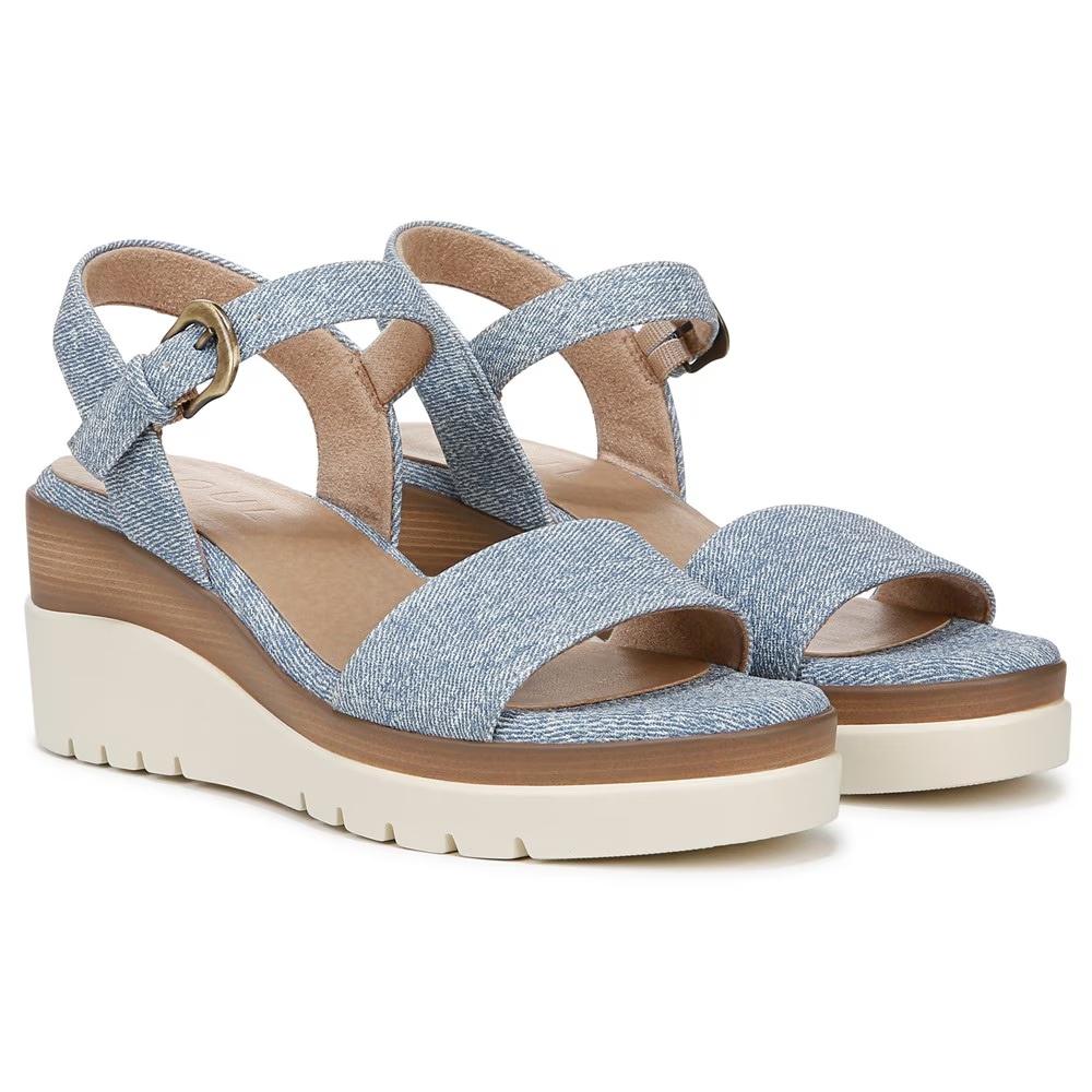 Босоножки на танкетке Graciela Soul Naturalizer, light denim blue faux leather